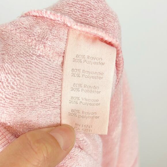 PJ Salvage Sunset Hues Knit Jogger Pants in Rose Quartz Size Medium - Picture 8 of 8